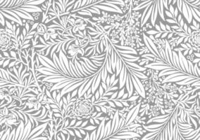 Grey flowers seamless pattern backgrounds