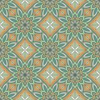 Mandala ethnic with floral design seamless pattern