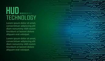 text cyber circuit future technology concept background vector