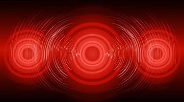 Sound waves oscillating dark light vector