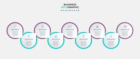 Infographic design business template with icons and 9 options or steps vector