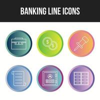 Unique Banking icons for personal and commercial use vector