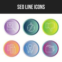 Seo and Business icons for commercial use vector