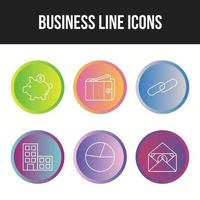 Unique Business vector icon set for commercial use