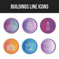 6 Business icons for personal and commercial use vector