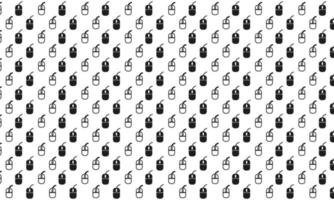Black and White Computer Mouse Seamless Pattern vector