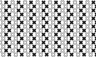 Black and White Cross Seamless Pattern Background vector