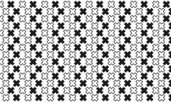 Black and White Cross Seamless Pattern Background vector