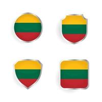 Lithuania Country Badge and Label Collection vector