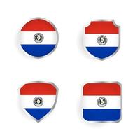 Paraguay Country Badge and Label Collection vector