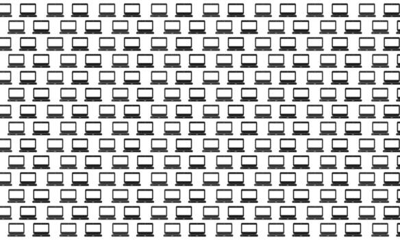 Black and White Computer Seamless Pattern Background vector