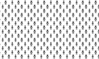 Black and White Microphone Seamless Pattern vector