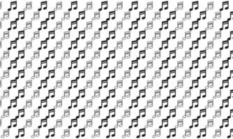 Black and White Music Seamless Pattern vector