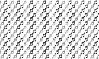 Black and White Music Seamless Pattern vector