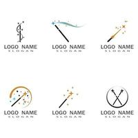 Wand Magic stick icon vector template