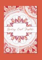 Mandala vintage template card vector