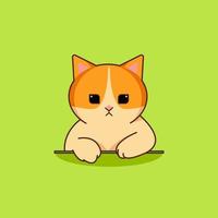 Cute cat illustration vector