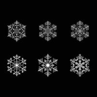 Snow Flakes For Christmas vector