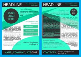 Brochure design template vector