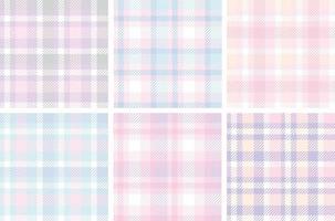 Seamless check colorful pattern. Textile tartan plaid swatch vector