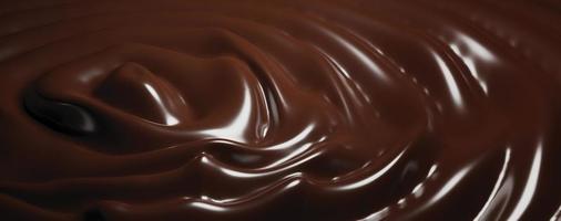 Fondo ondulado de chocolate 3d render foto