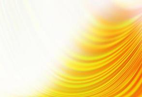 Light Yellow, Orange vector background with liquid shapes.