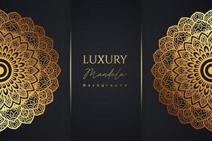 Luxury arabesque mandala pattern vector