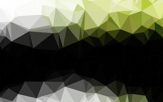 Light Green vector shining triangular pattern.