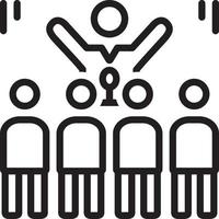 Line icon for criticizes vector