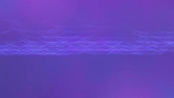 Abstract purple background with the movement of luminous particles. video