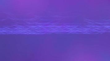 Abstract purple background with the movement of luminous particles. video