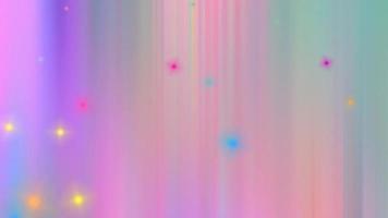 Abstract blurred lilac background with multicolored particles. video