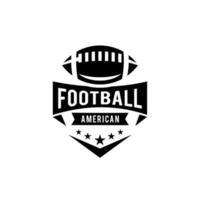 American football team logo icon design vector