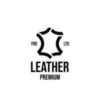 leather craft logo icon design vector