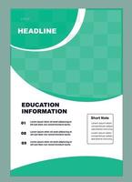 Education Poster Template Design vector