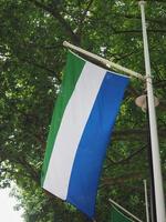 Sierra Leonean Flag of Sierra Leone photo