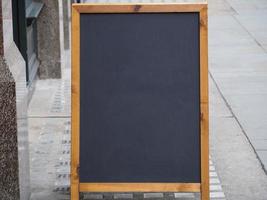 blank blackboard with copy space photo