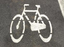 Bike lane sign photo