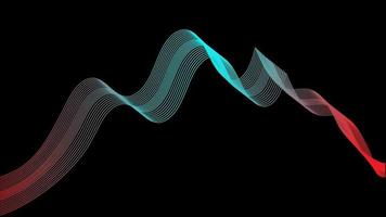 Abstract Color curve vector background