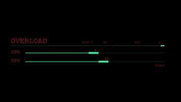 Abstract digital data HUD background video