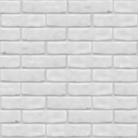 White brick wall texture. Photorealistic seamless pattern. vector