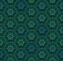 Dark green geometric abstract seamless pattern of polygons triangles. vector