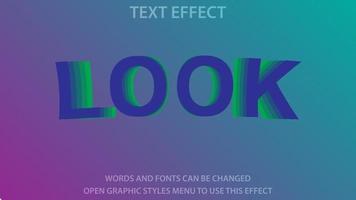 Abstract text effect template. Editable. EPS 10 vector