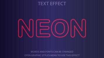 neon style white colorful effect template with 3d bold style vector