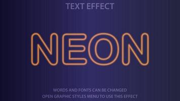 neon style white colorful effect template with 3d bold style vector