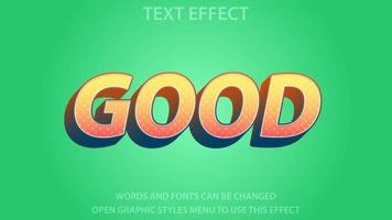 Good text effect template. Editable. EPS 10 vector