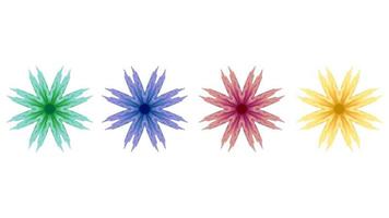 set of gradient flower. EPS 10 vector