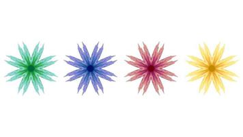 set of gradient flower. EPS 10 vector