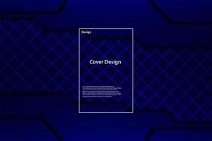 modern blue geometric backgroung vector illustration