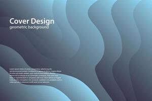 Wavy 3d geometric background. Eps10 vector